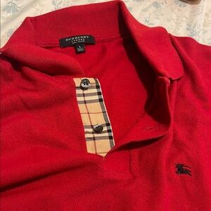 Burberry Red Polo Shirt